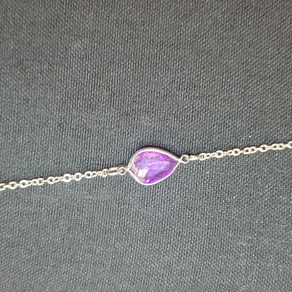 Vintage purple necklace - Picture 3 of 3